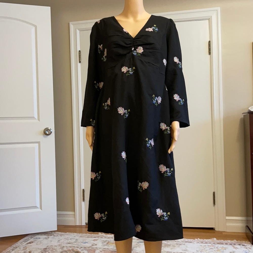 ASOS Maternity black floral dress